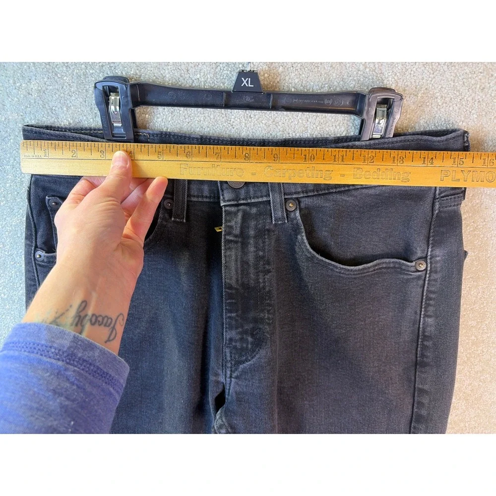 Levi's 506 Jeans Men 31x32 (Fits 31x31) Black Denim Straight Leg Casual Workwear